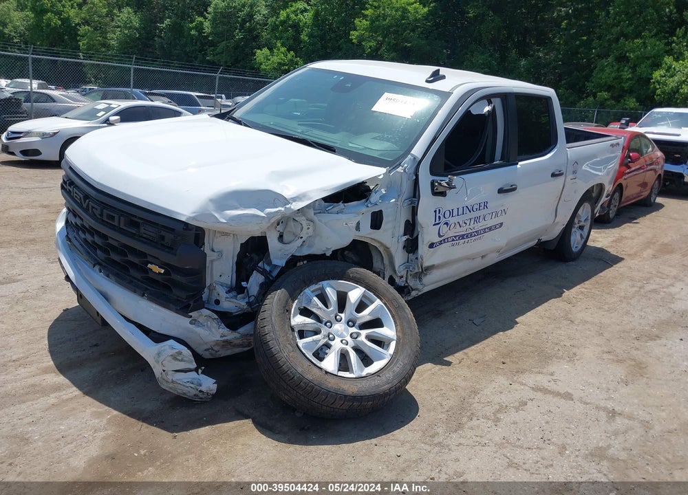 2022 CHEVROLET SILVERADO 1500 4WD SHORT BED CUSTOM VIN: 1GCPDBEK4NZ610673