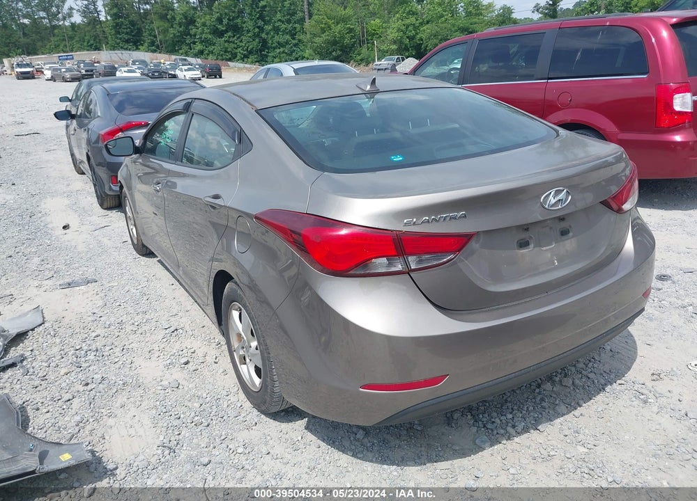 2015 HYUNDAI ELANTRA SE VIN: 5NPDH4AE6FH650216