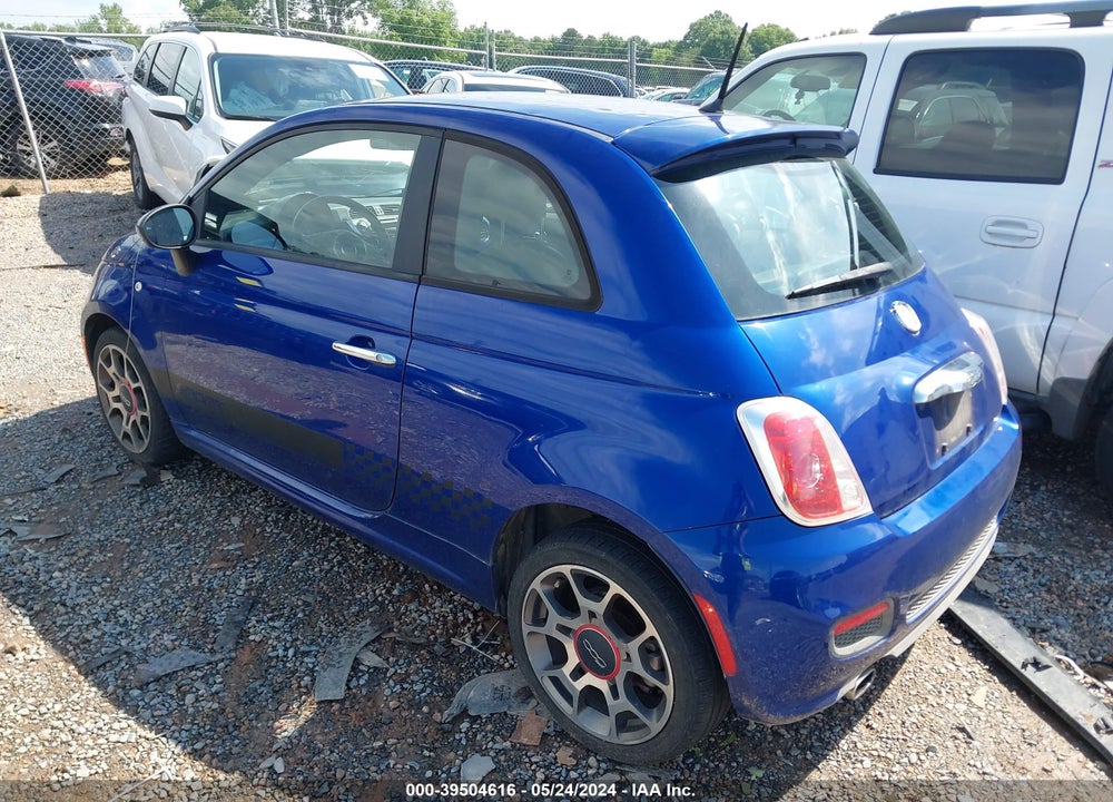 2012 FIAT 500 SPORT VIN: 3C3CFFBRXCT336583