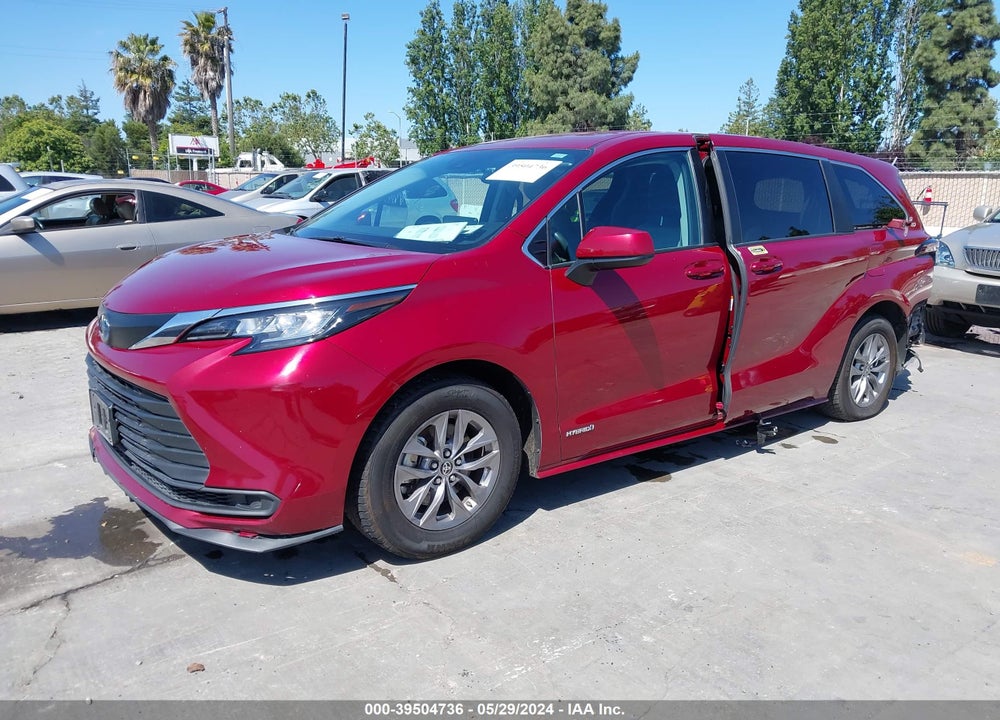 2021 TOYOTA SIENNA LE VIN: 5TDKRKEC0MS026209