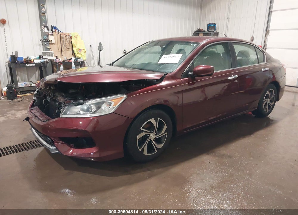 2016 HONDA ACCORD LX VIN: 1HGCR2F33GA005599