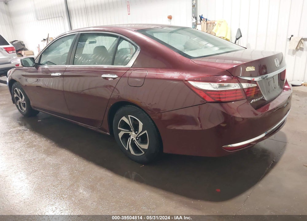 2016 HONDA ACCORD LX VIN: 1HGCR2F33GA005599
