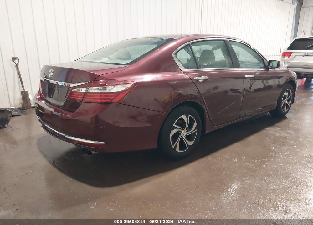 2016 HONDA ACCORD LX VIN: 1HGCR2F33GA005599