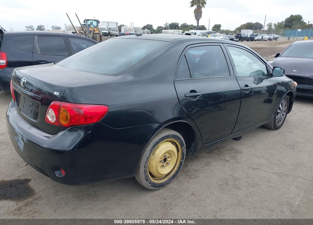 2009 TOYOTA COROLLA LE VIN: JTDBL40E69J043896