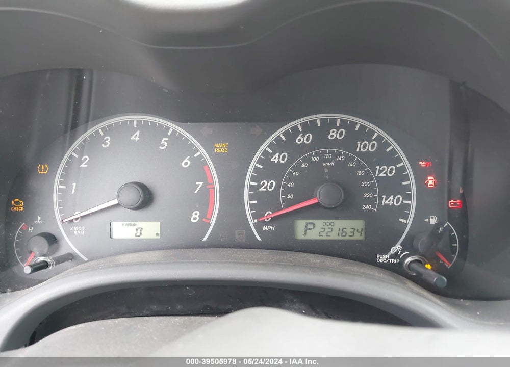2009 TOYOTA COROLLA LE VIN: JTDBL40E69J043896