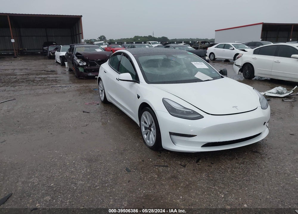 2022 TESLA MODEL 3 LONG RANGE DUAL MOTOR ALL-WHEEL DRIVE VIN: 5YJ3E1EB3NF198581