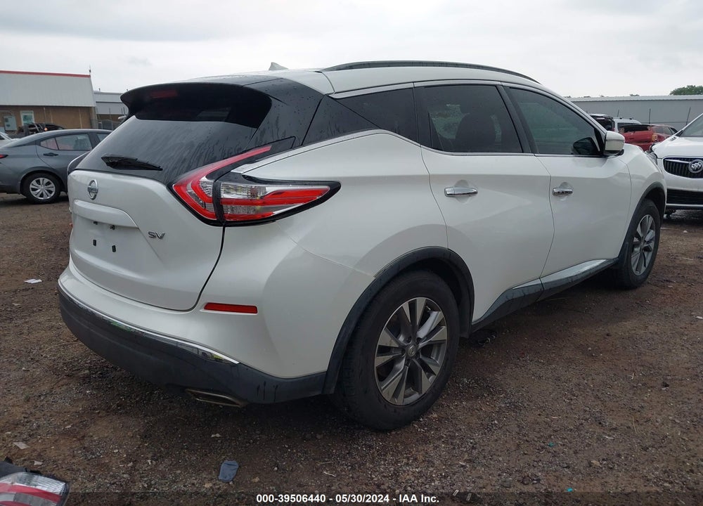 2015 NISSAN MURANO SV VIN: 5N1AZ2MG4FN222707