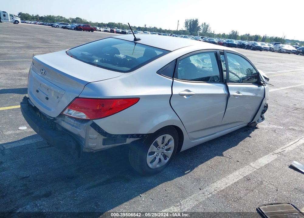 2016 HYUNDAI ACCENT SE VIN: KMHCT4AE3GU161107