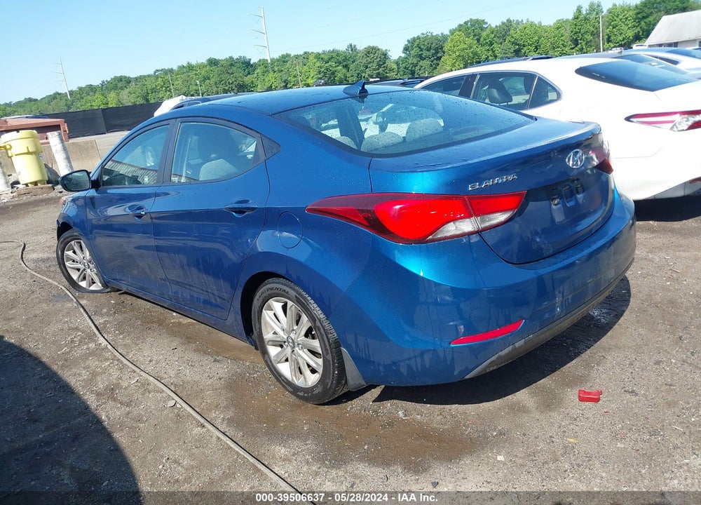2016 HYUNDAI ELANTRA SE VIN: KMHDH4AE3GU618326