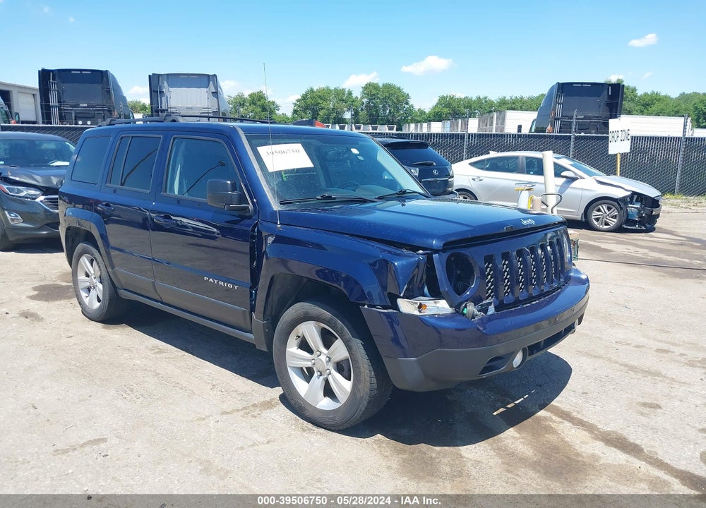2017 JEEP PATRIOT LATITUDE 4X4 VIN: 1C4NJRFB5HD144602