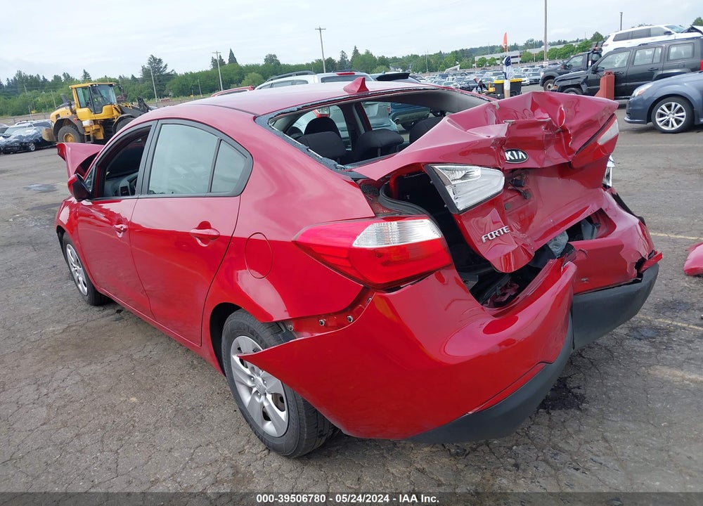 2016 KIA FORTE LX VIN: KNAFK4A66G5449627