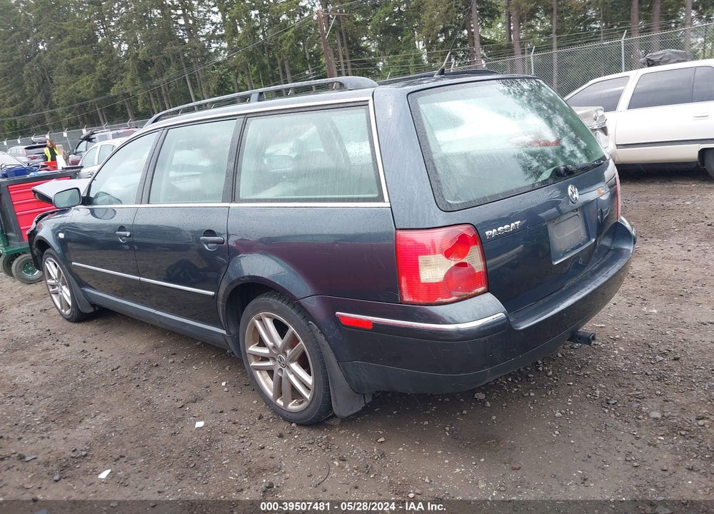 2003 VOLKSWAGEN PASSAT GLS VIN: WVWVD63B63E460832