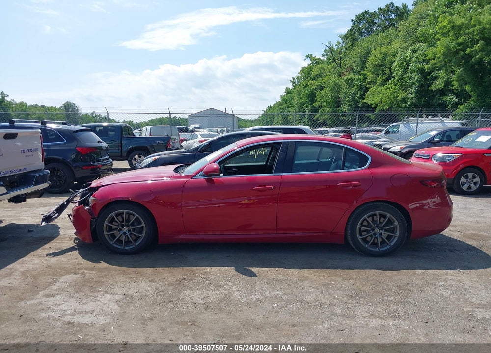 2018 ALFA ROMEO GIULIA RWD VIN: ZARFAEBN8J7566290