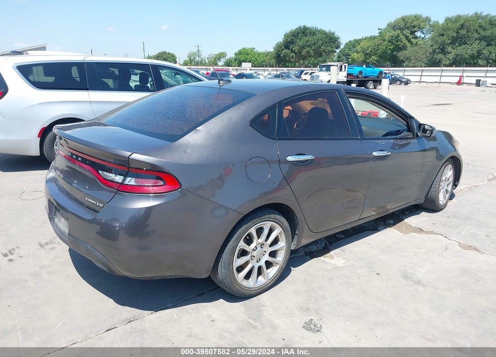 2015 DODGE DART LIMITED VIN: 1C3CDFCB5FD117144