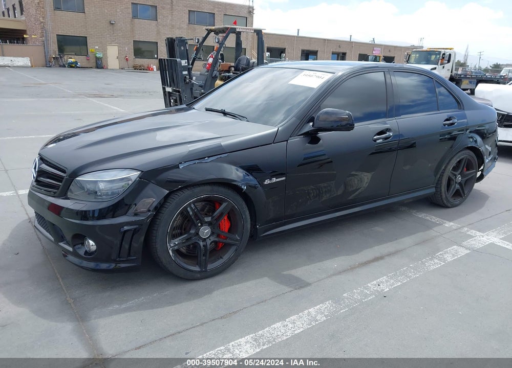2008 MERCEDES-BENZ C 63 AMG VIN: WDDGF77X08F166218