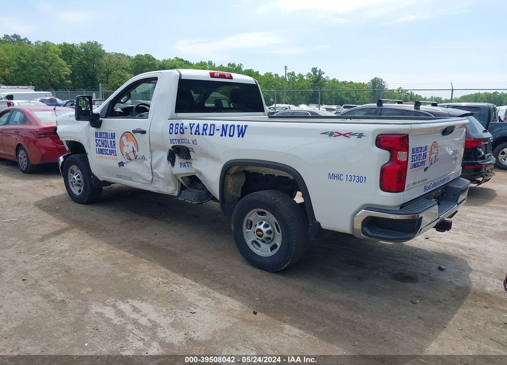 2021 CHEVROLET SILVERADO 2500HD 4WD REGULAR CAB LONG BED WT VIN: 1GC3YLE74MF184634