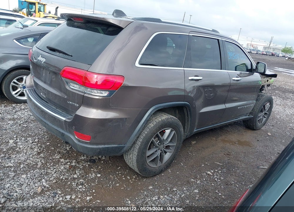 2017 JEEP GRAND CHEROKEE LIMITED 4X4 VIN: 1C4RJFBG8HC954507