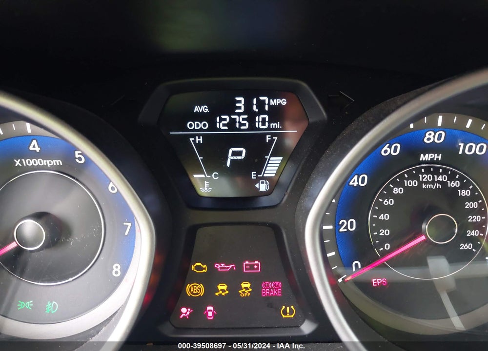 2013 HYUNDAI ELANTRA GLS VIN: KMHDH4AE5DU921880