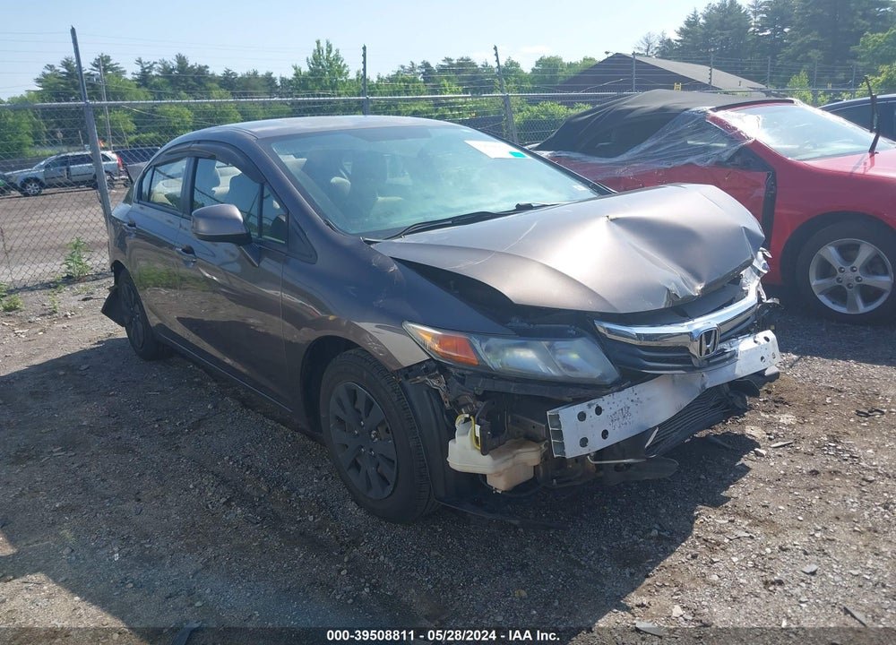 2012 HONDA CIVIC LX VIN: 2HGFB2F50CH539139