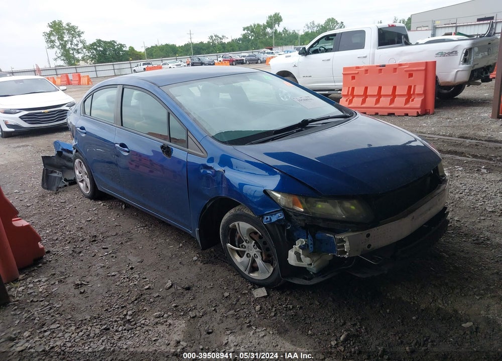 2013 HONDA CIVIC LX VIN: 2HGFB2F56DH587231