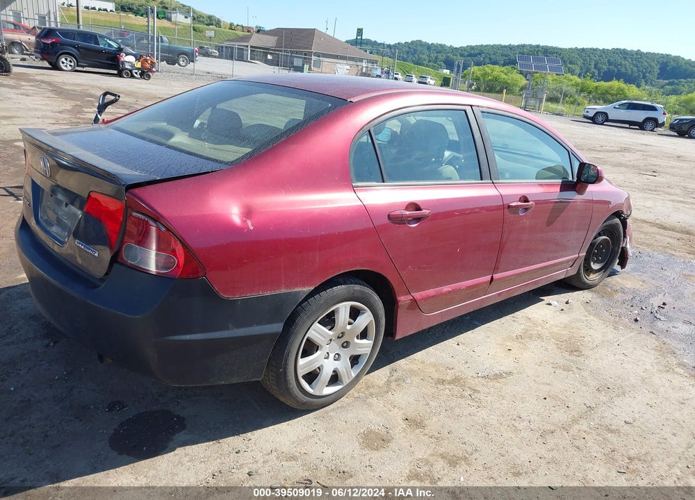 2006 HONDA CIVIC LX VIN: 1HGFA16506L057307