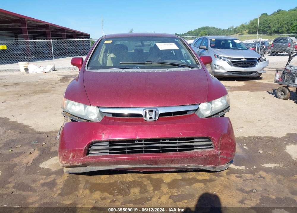 2006 HONDA CIVIC LX VIN: 1HGFA16506L057307