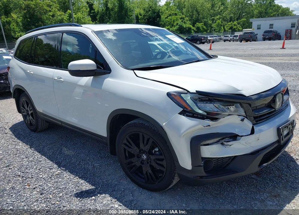 2021 HONDA PILOT AWD BLACK EDITION VIN: 5FNYF6H78MB078992