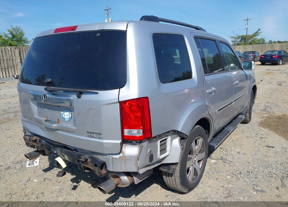 2012 HONDA PILOT TOURING VIN: 5FNYF4H91CB022431
