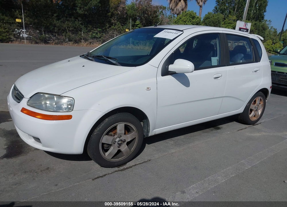 2006 CHEVROLET AVEO LT VIN: KL1TG66626B664456