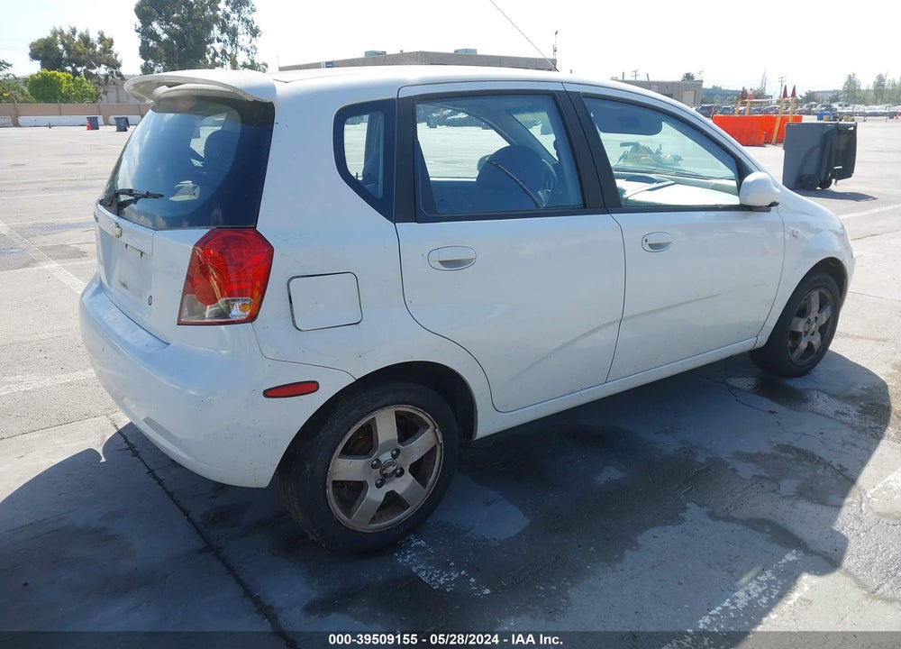 2006 CHEVROLET AVEO LT VIN: KL1TG66626B664456
