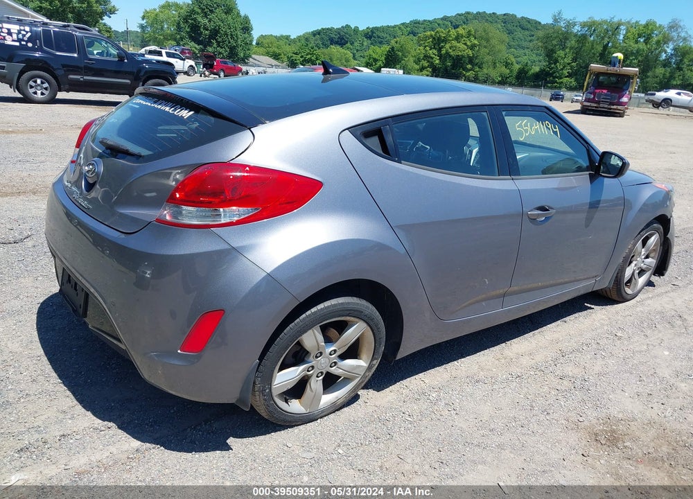 2014 HYUNDAI VELOSTER BASE W/BLACK VIN: KMHTC6AD5EU215748
