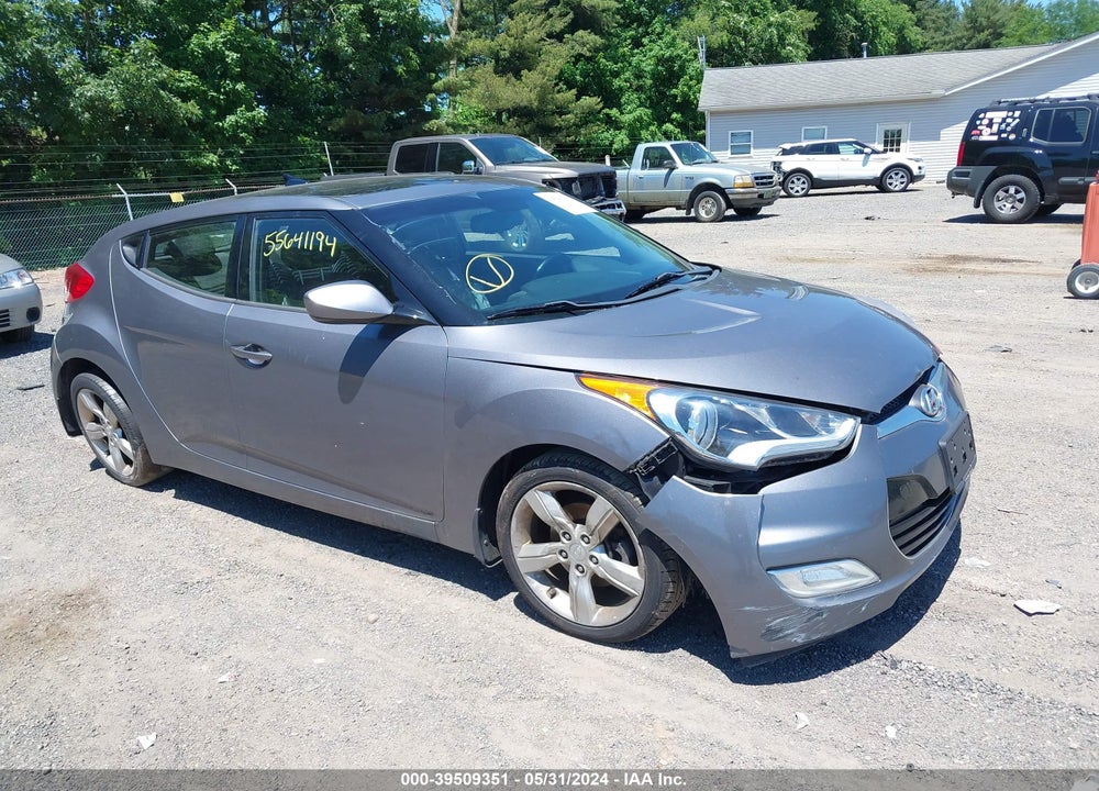 2014 HYUNDAI VELOSTER BASE W/BLACK VIN: KMHTC6AD5EU215748