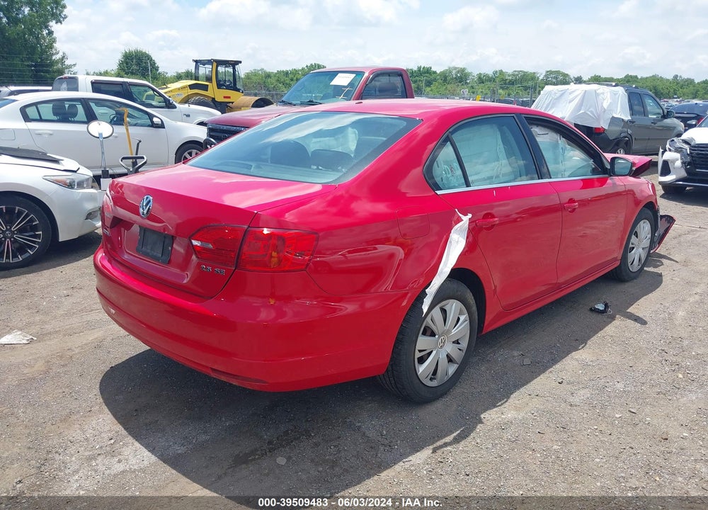 2013 VOLKSWAGEN JETTA 2.5L SE VIN: 3VWDP7AJ3DM434734