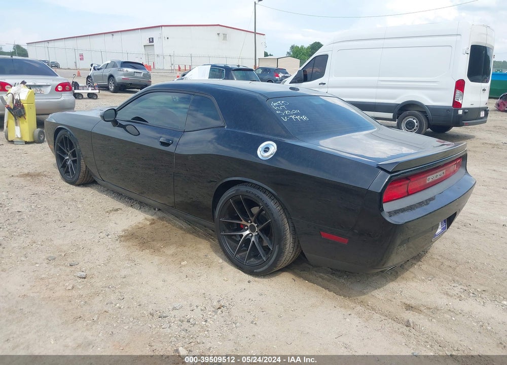 2013 DODGE CHALLENGER R/T PLUS VIN: 2C3CDYBT1DH587998