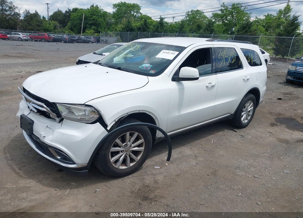 2014 DODGE DURANGO SXT VIN: 1C4RDJAG2EC477032