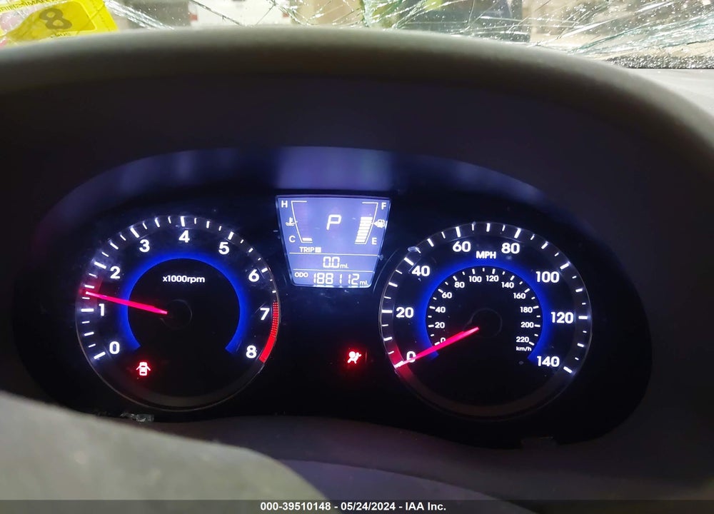 2012 HYUNDAI ACCENT GLS VIN: KMHCU4AEXCU112817