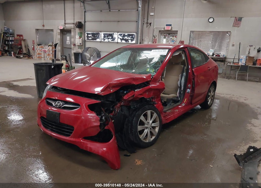2012 HYUNDAI ACCENT GLS VIN: KMHCU4AEXCU112817