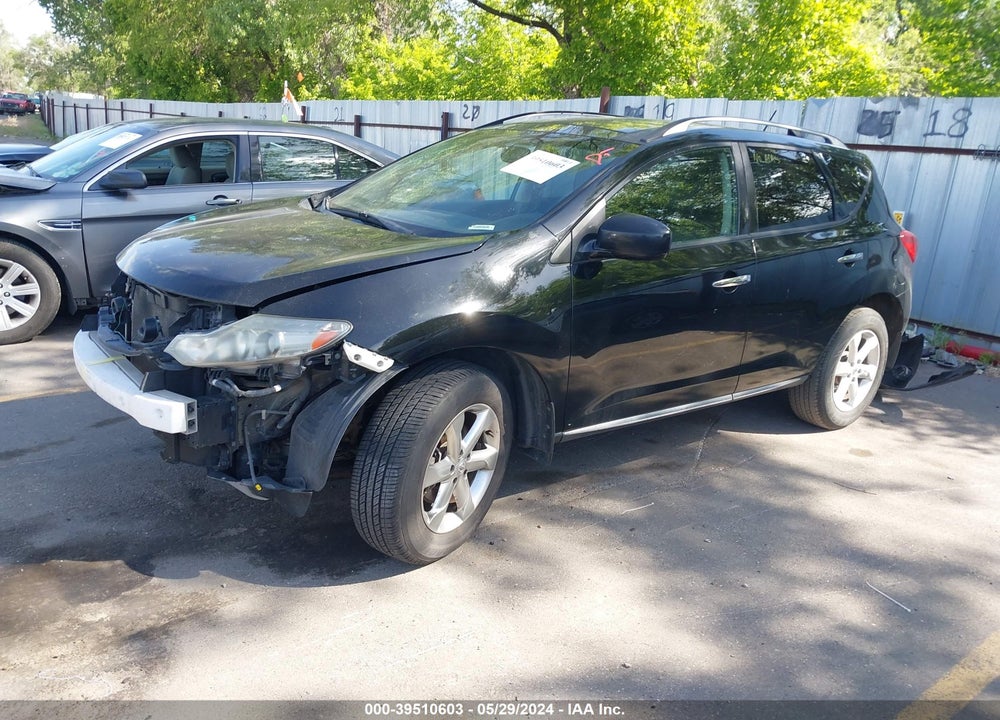 2010 NISSAN MURANO SL VIN: JN8AZ1MU5AW012550