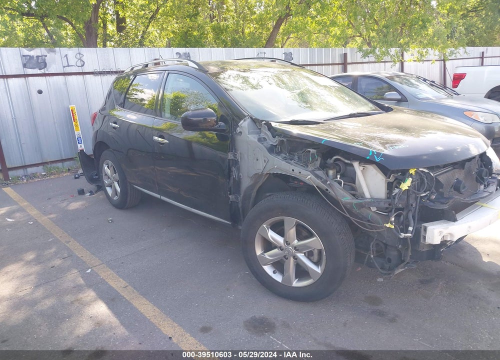 2010 NISSAN MURANO SL VIN: JN8AZ1MU5AW012550