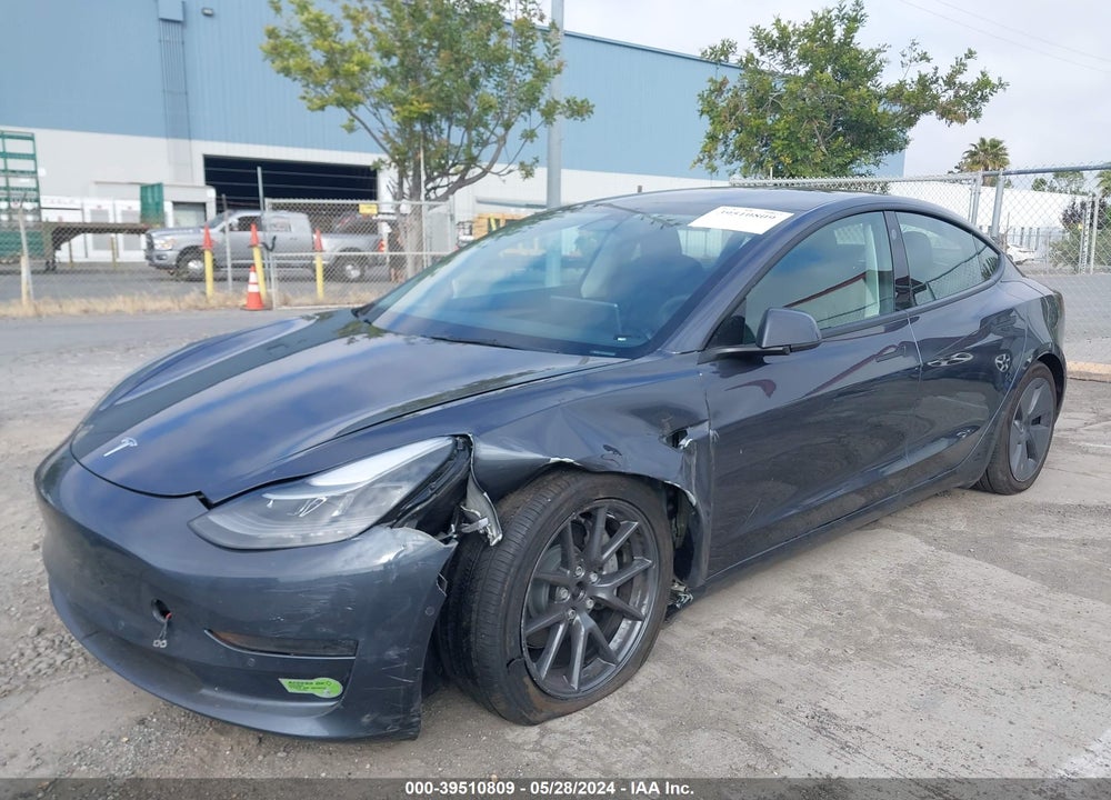 2022 TESLA MODEL 3 LONG RANGE DUAL MOTOR ALL-WHEEL DRIVE VIN: 5YJ3E1EB1NF365004