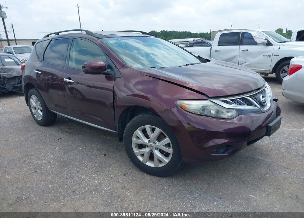 2014 NISSAN MURANO SL VIN: JN8AZ1MUXEW404428