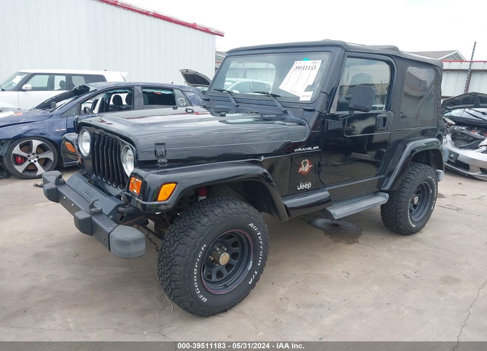 2002 JEEP WRANGLER SAHARA VIN: 1J4FA59SX2P742726