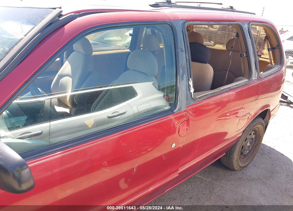 1997 NISSAN QUEST GXE/XE VIN: 4N2DN1119VD820431