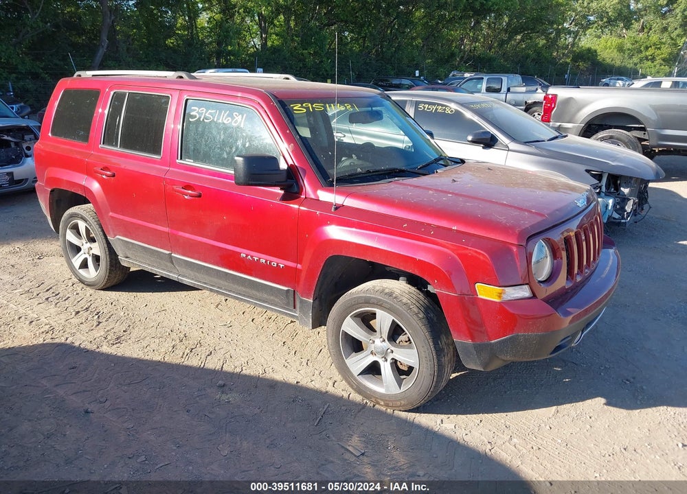 2017 JEEP PATRIOT HIGH ALTITUDE 4X4 VIN: 1C4NJRFB2HD196401