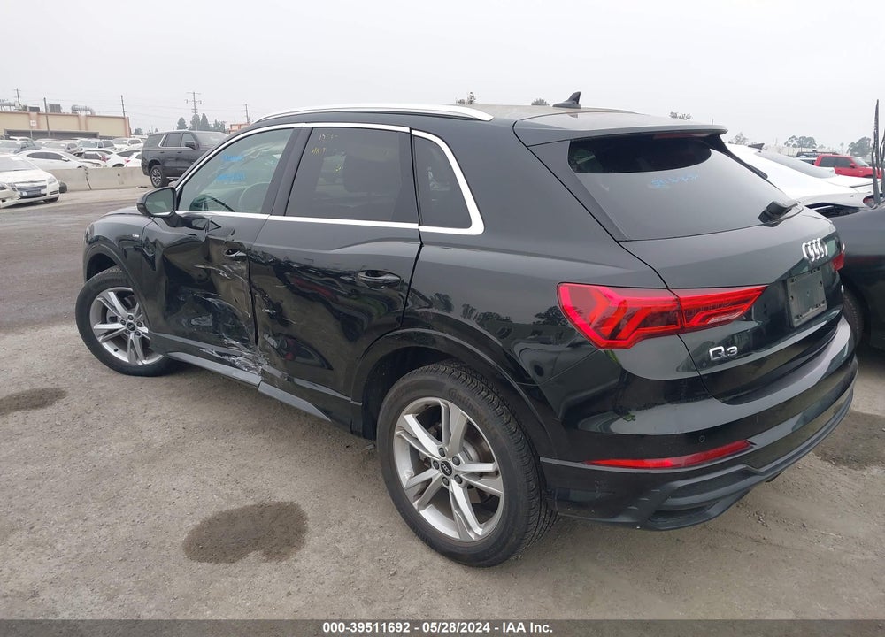 2022 AUDI Q3 PREMIUM 45 TFSI S LINE QUATTRO TIPTRONIC VIN: WA1DECF32N1051792