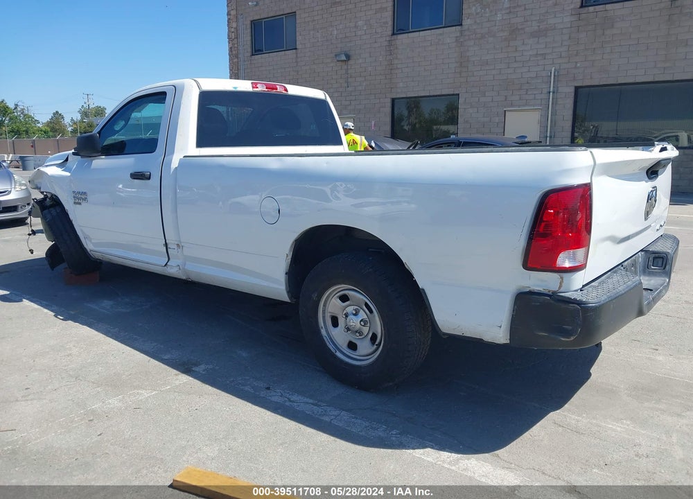 2021 RAM 1500 CLASSIC TRADESMAN REGULAR CAB 4X2 8' BOX VIN: 3C6JR6DG0MG536007