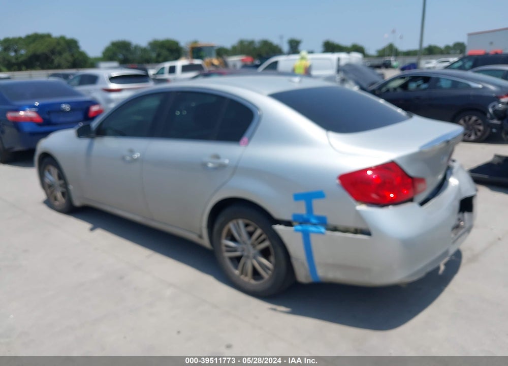 2011 INFINITI G25X VIN: JN1DV6AR4BM450817