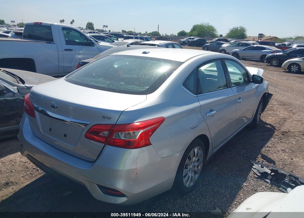 2017 NISSAN SENTRA SV VIN: 3N1AB7AP8HL694117