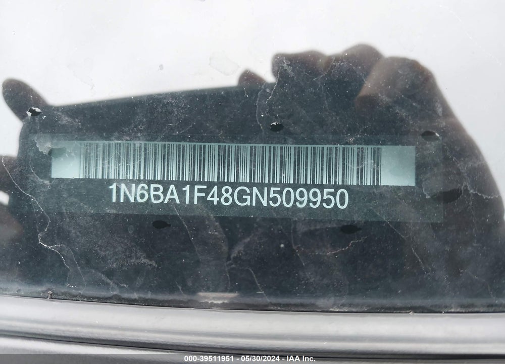2016 NISSAN TITAN XD PLATINUM RESERVE DIESEL VIN: 1N6BA1F48GN509950