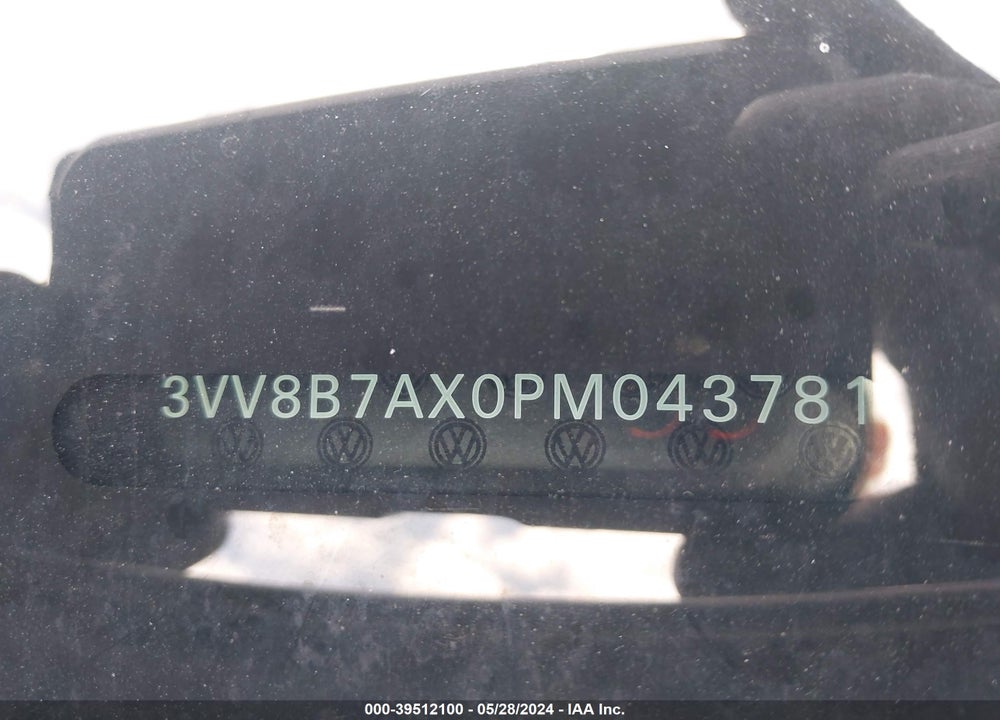 2023 VOLKSWAGEN TIGUAN 2.0T SE R-LINE BLACK VIN: 3VV8B7AX0PM043781